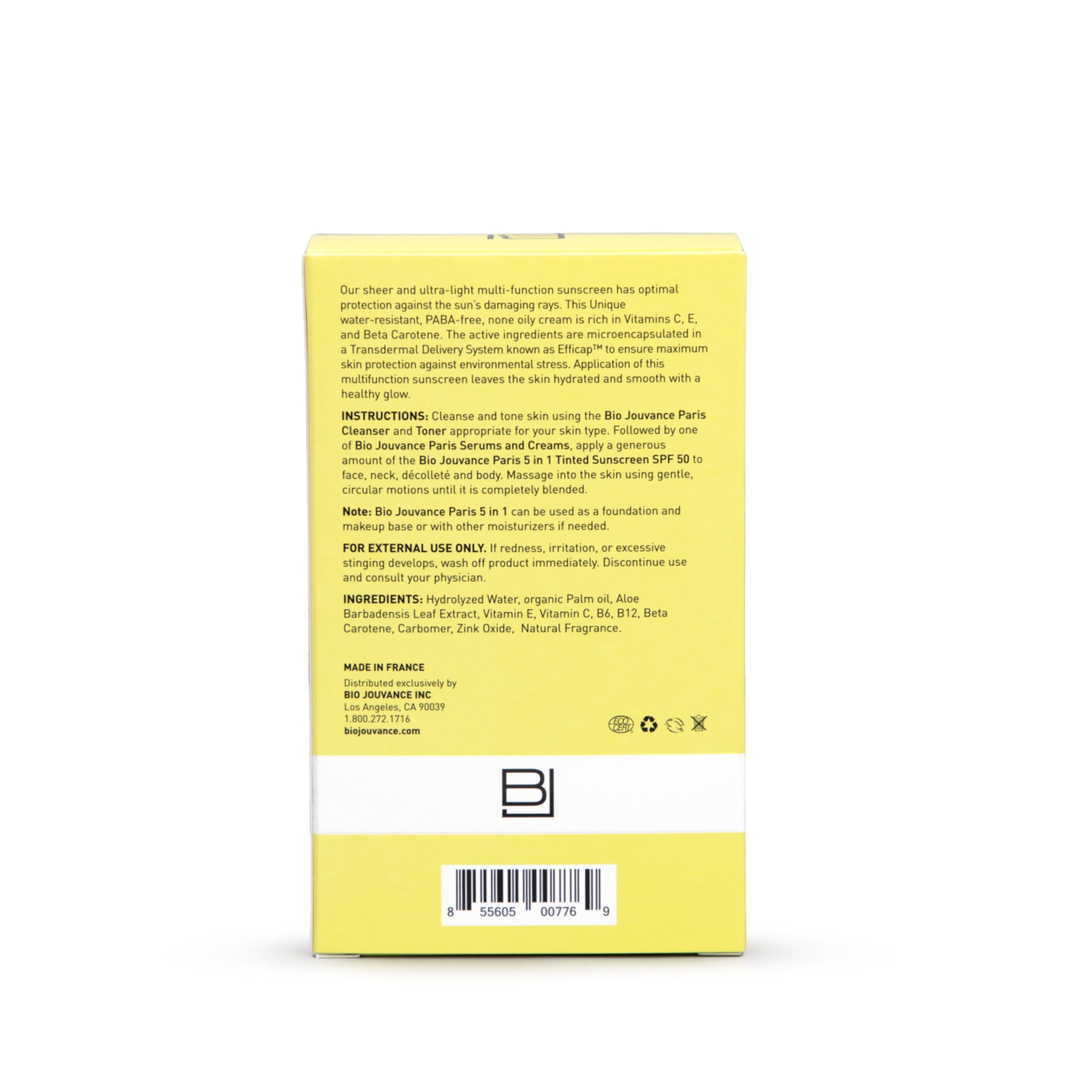 5 in 1 Broad Spectrum Tinted Sunscreen SPF 50 - Sunscreen