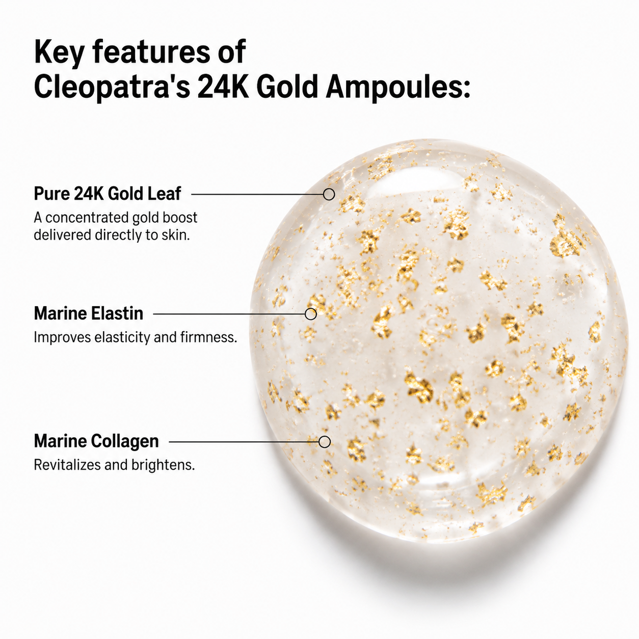 Cleopatra's 24k Gold Ampoules - Ampoule
