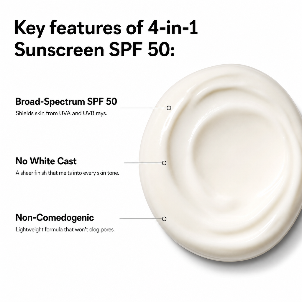 4 in 1 Sunscreen SPF 50 - Sunscreen