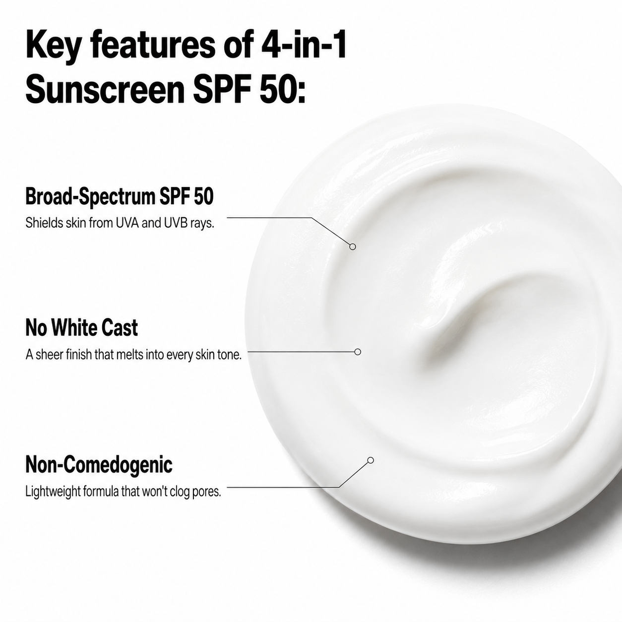 4 in 1 Sunscreen SPF 50 - Sunscreen